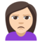 Person Pouting - Light emoji on Emojione